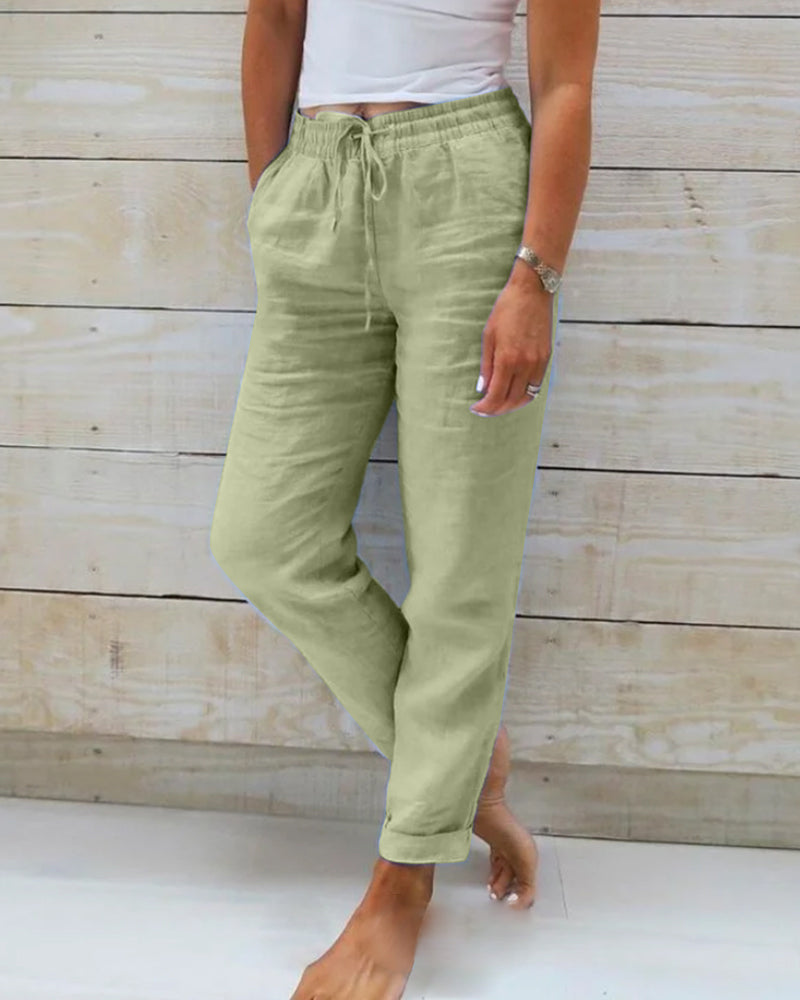 Elle | Comfortable linen trousers