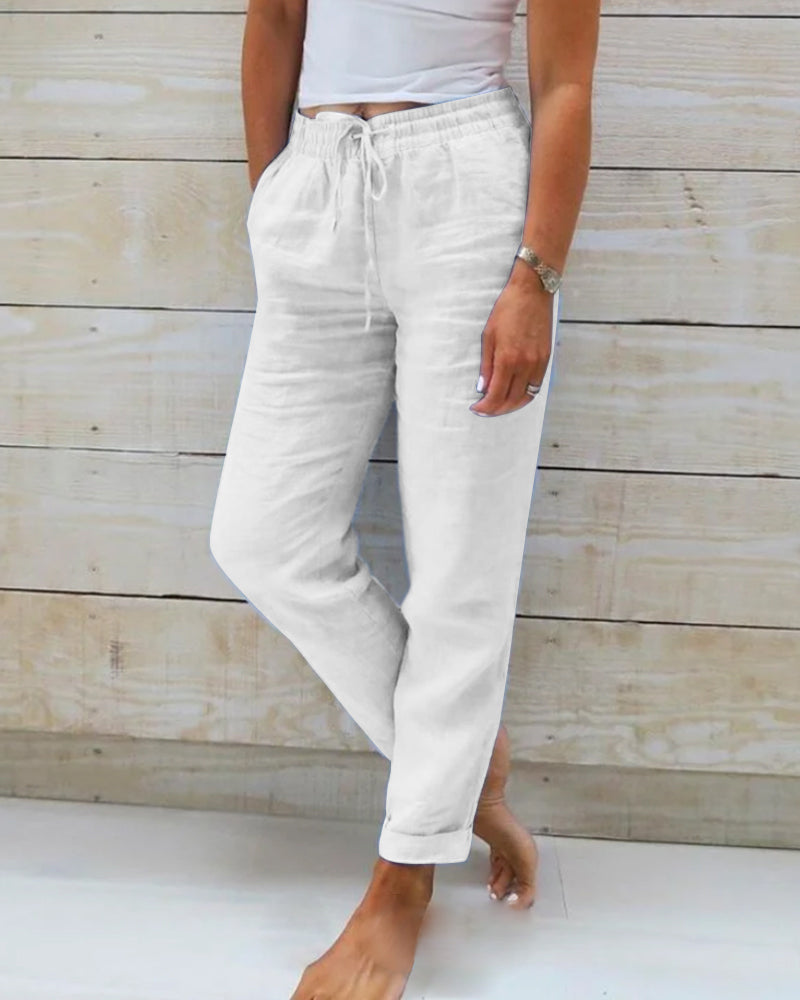 Elle | Comfortable linen trousers