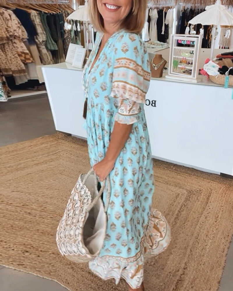 Elle | Flowing bohemian dress