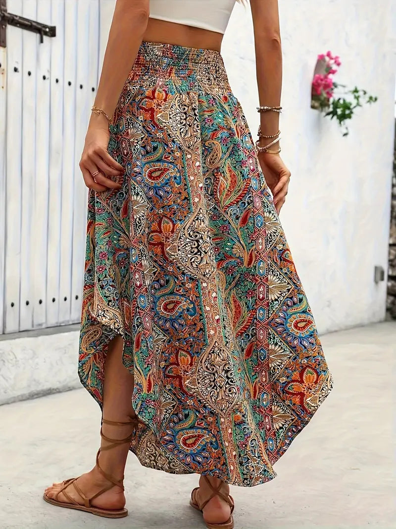 Elle | Coloured boho skirt