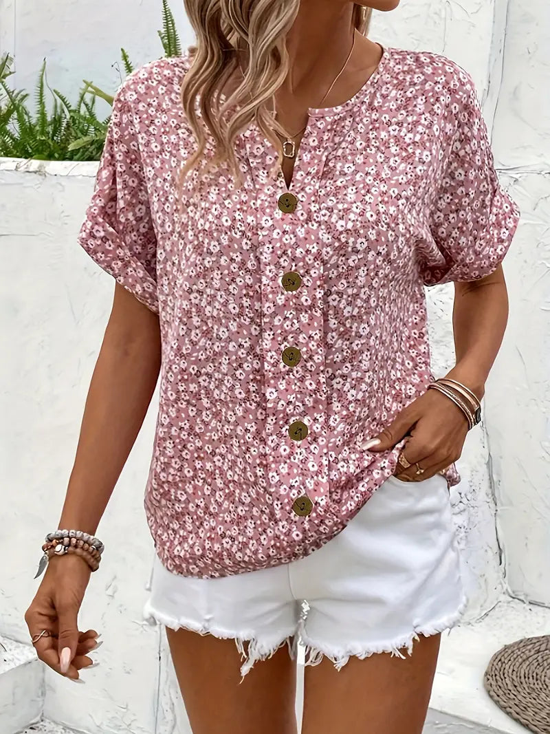 Elle | Blouse with flowers