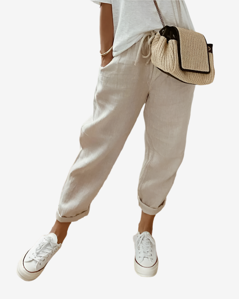 Elle | Casual linen trousers
