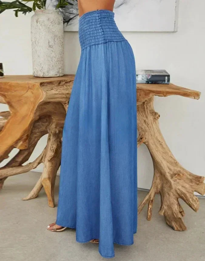 Elle | Trousers with elastic waistband