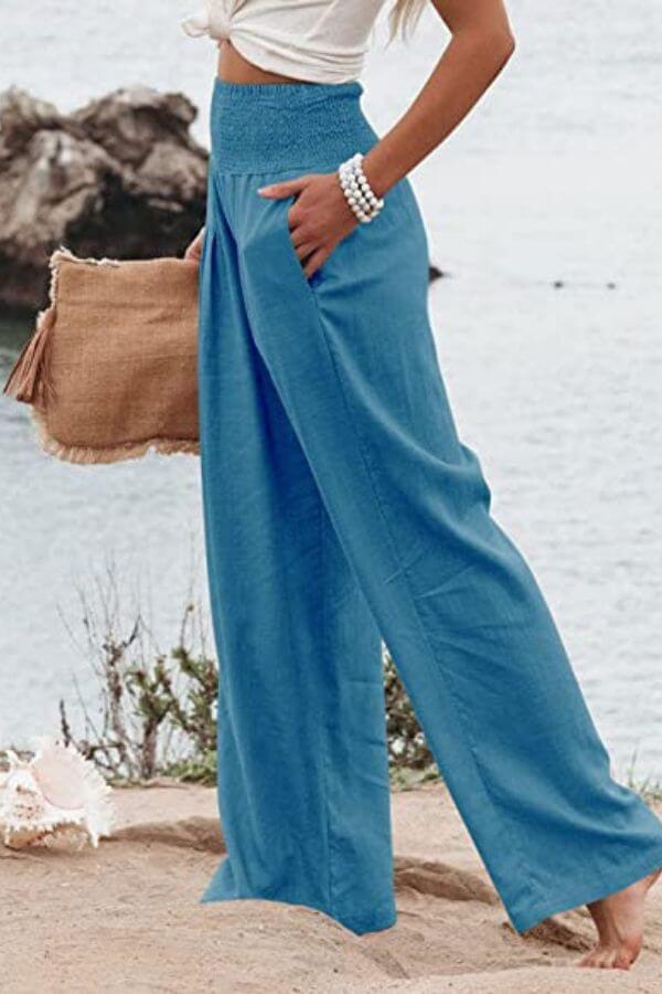 Elle | High-waisted trousers