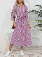 Elle | Chic shirt dress with belt