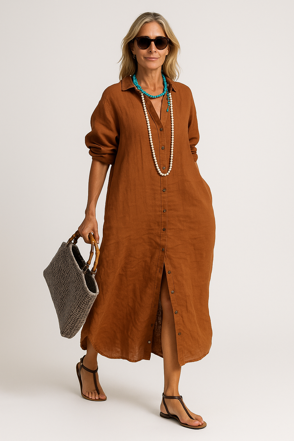 Elle | Loose linen dress