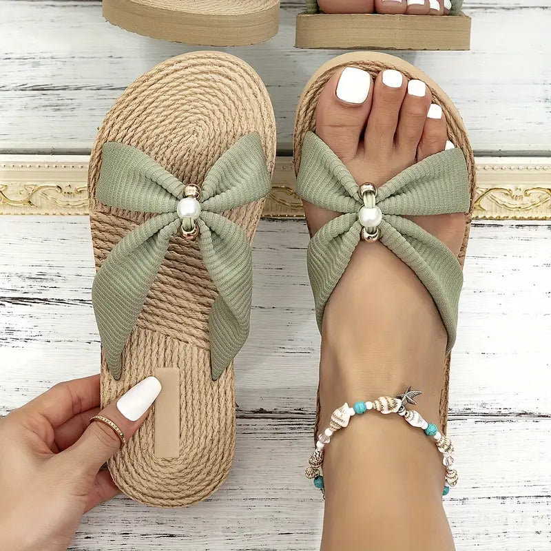 Elle | Elegant pearl sandals