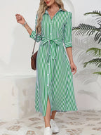 Elle | Chic shirt dress with belt