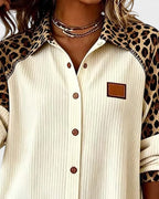 Jackie™ Leopard Print Button-Down Shirt