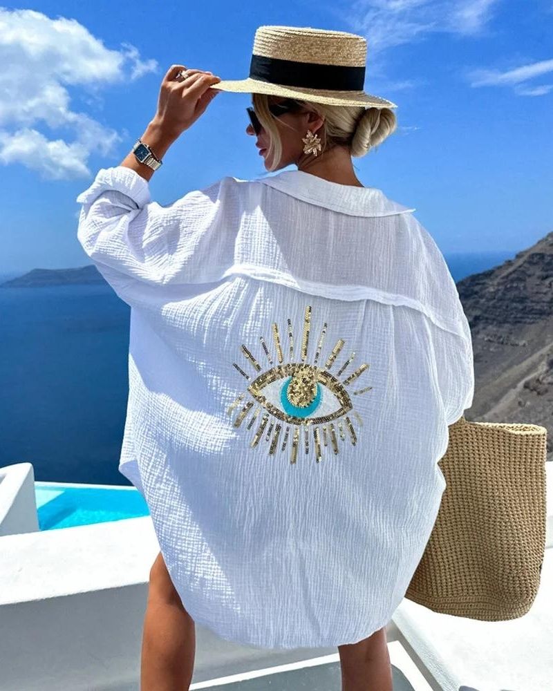 Elle | Shirt with sequins