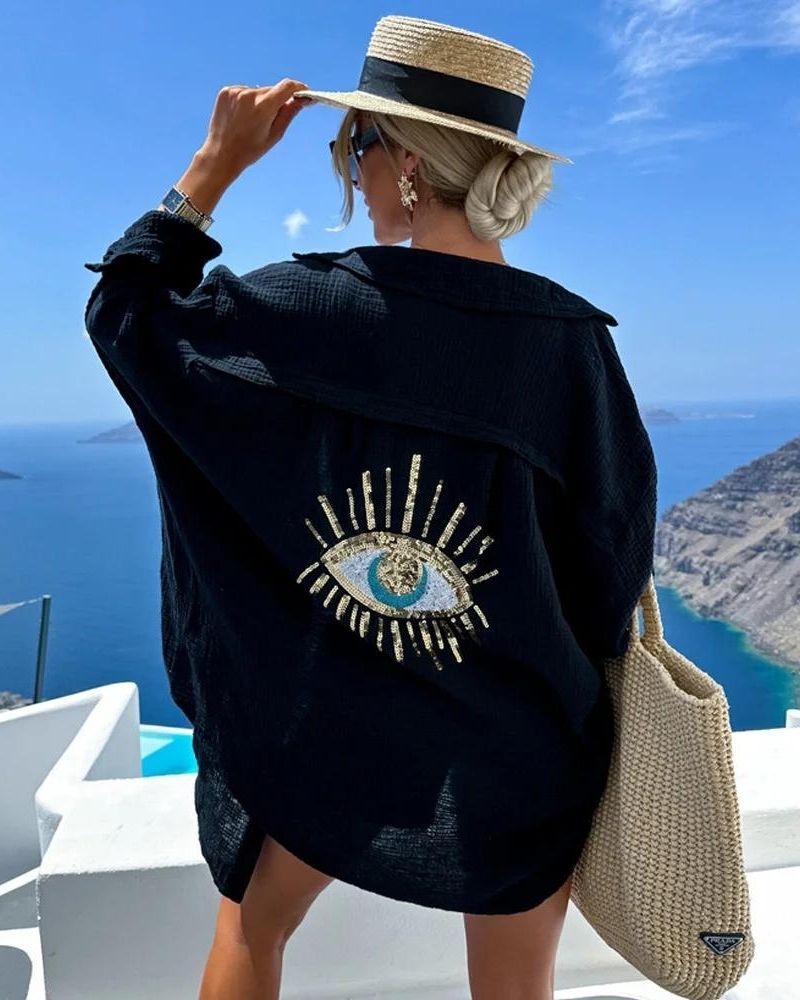 Elle | Shirt with sequins