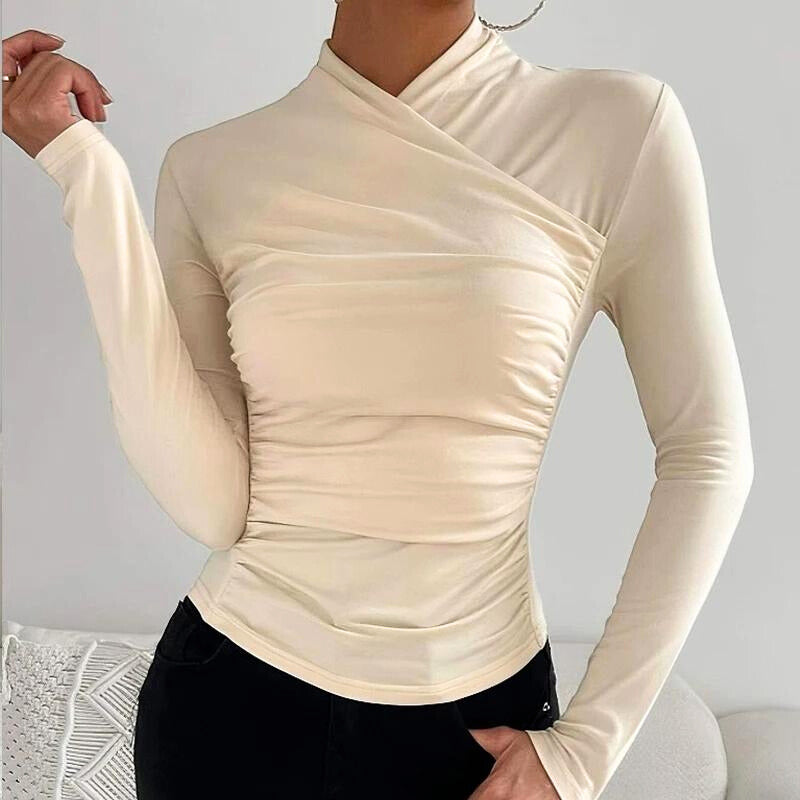 Elle | Long-sleeved crossover top