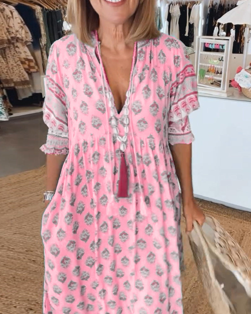 Elle | Flowing bohemian dress