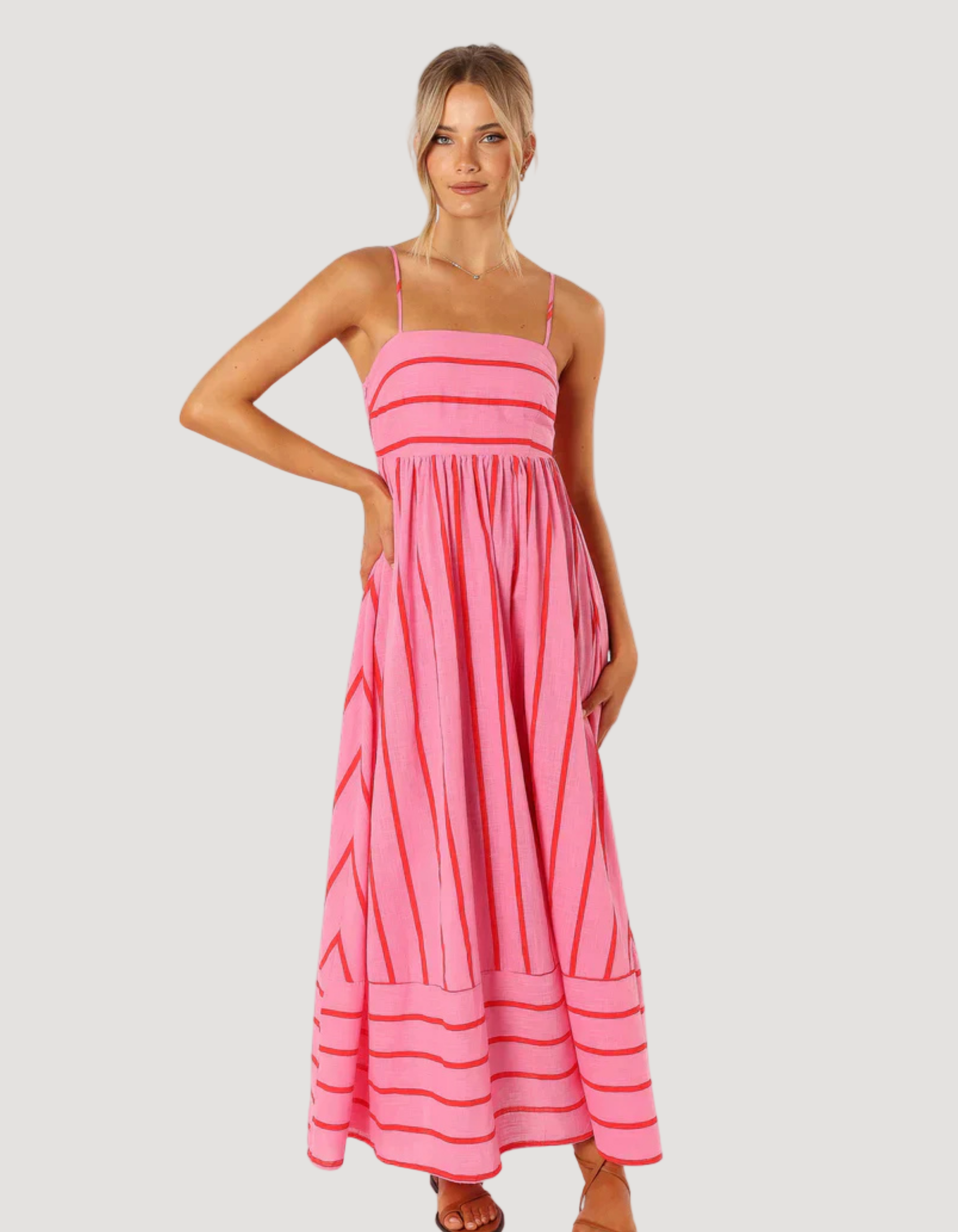Elle | Striped sunset dress