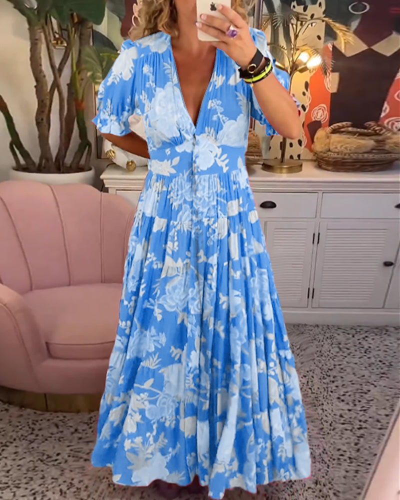 Elle | Flower dress with pockets