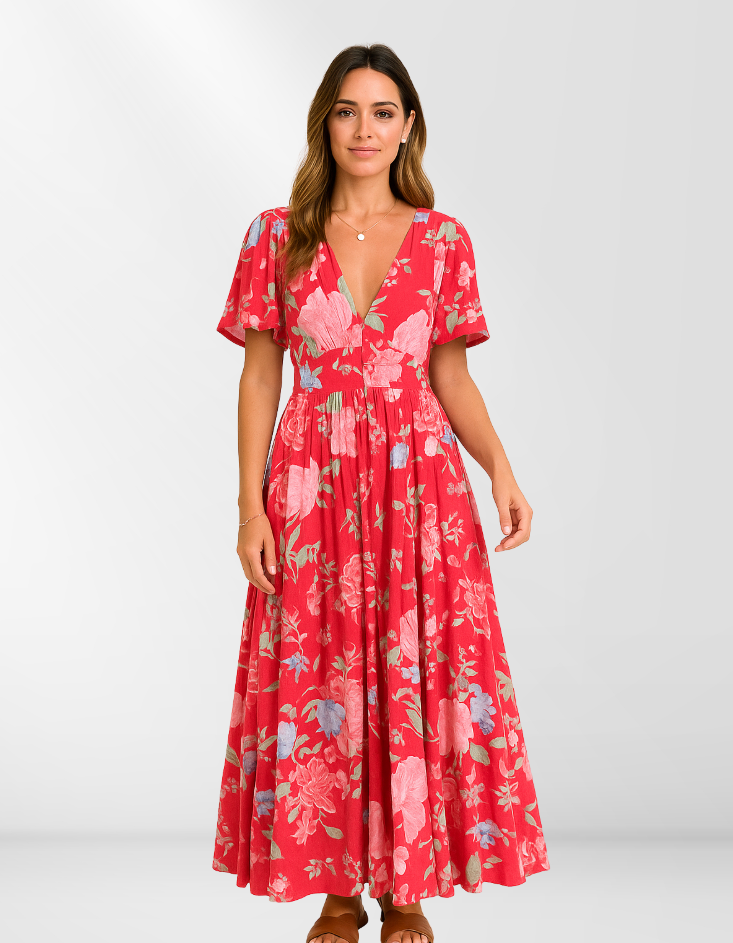 Elle | Flower dress with pockets