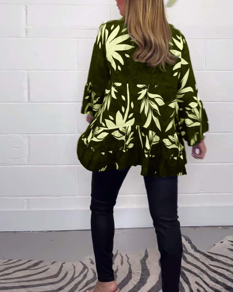 Elle | Longsleeve floral blouse