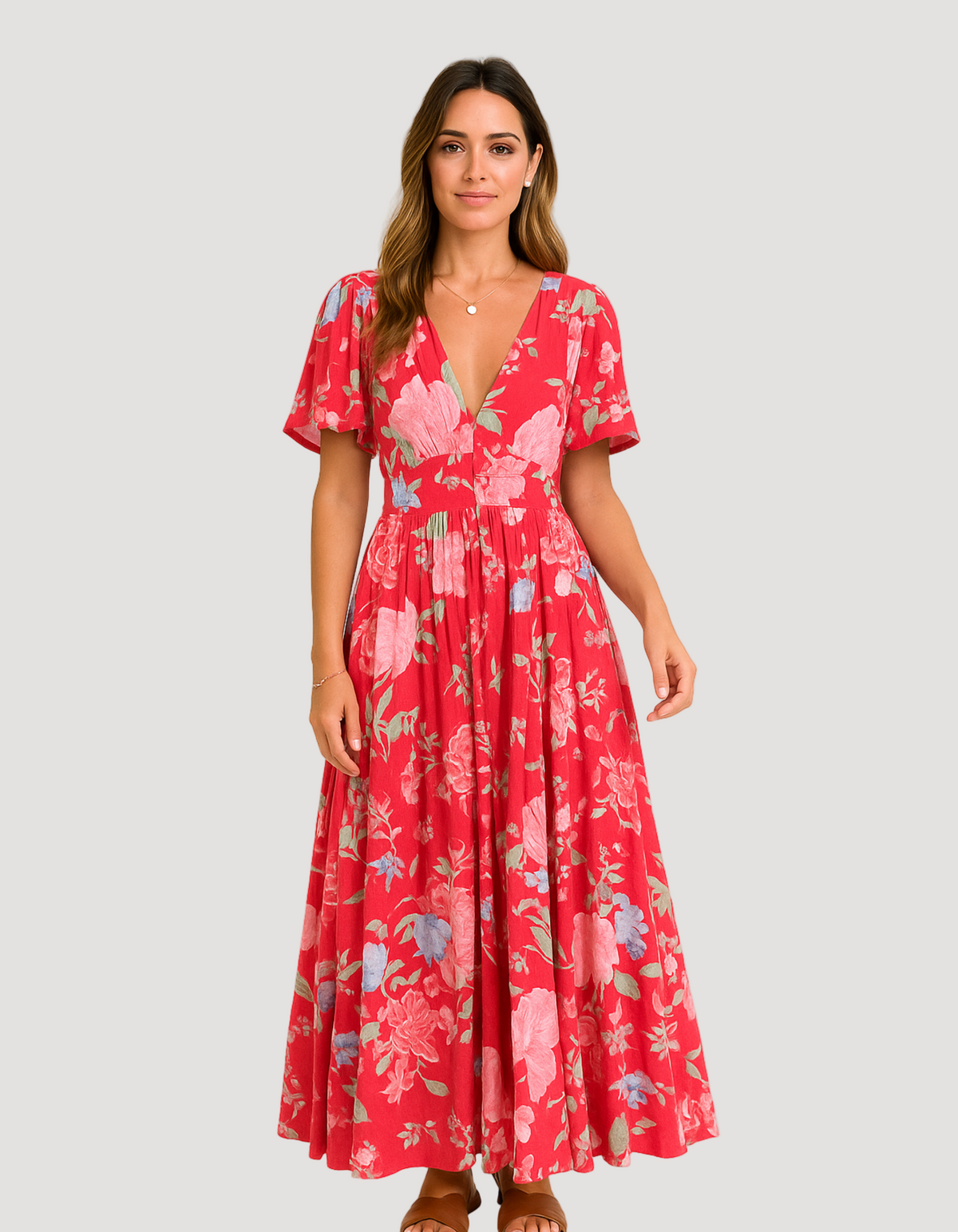 Elle | Flower dress with pockets