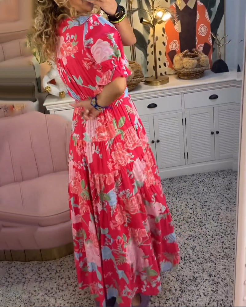 Elle | Flower dress with pockets