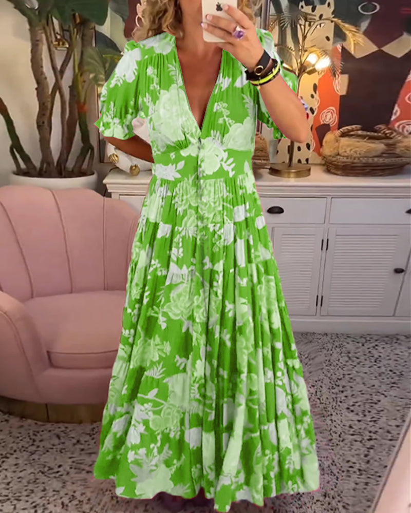 Elle | Flower dress with pockets