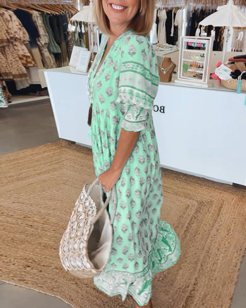 Elle | Flowing bohemian dress