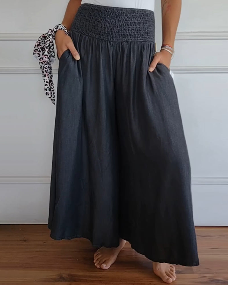 Elle | Trousers with elastic waistband