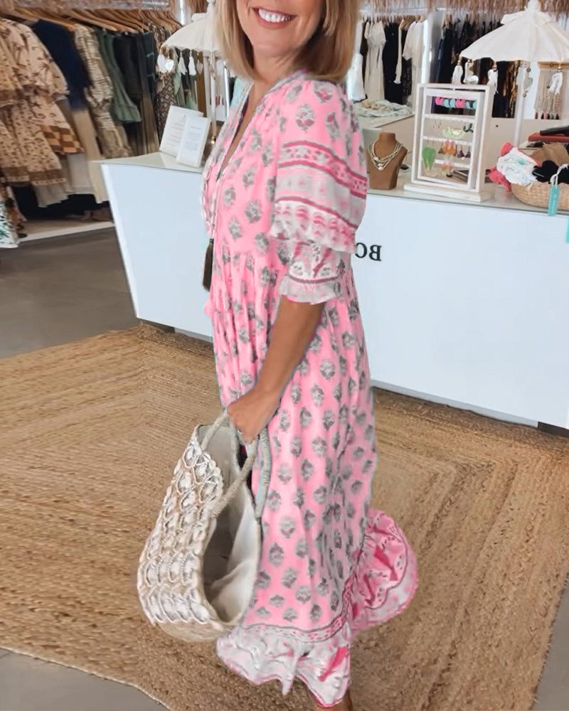 Elle | Flowing bohemian dress