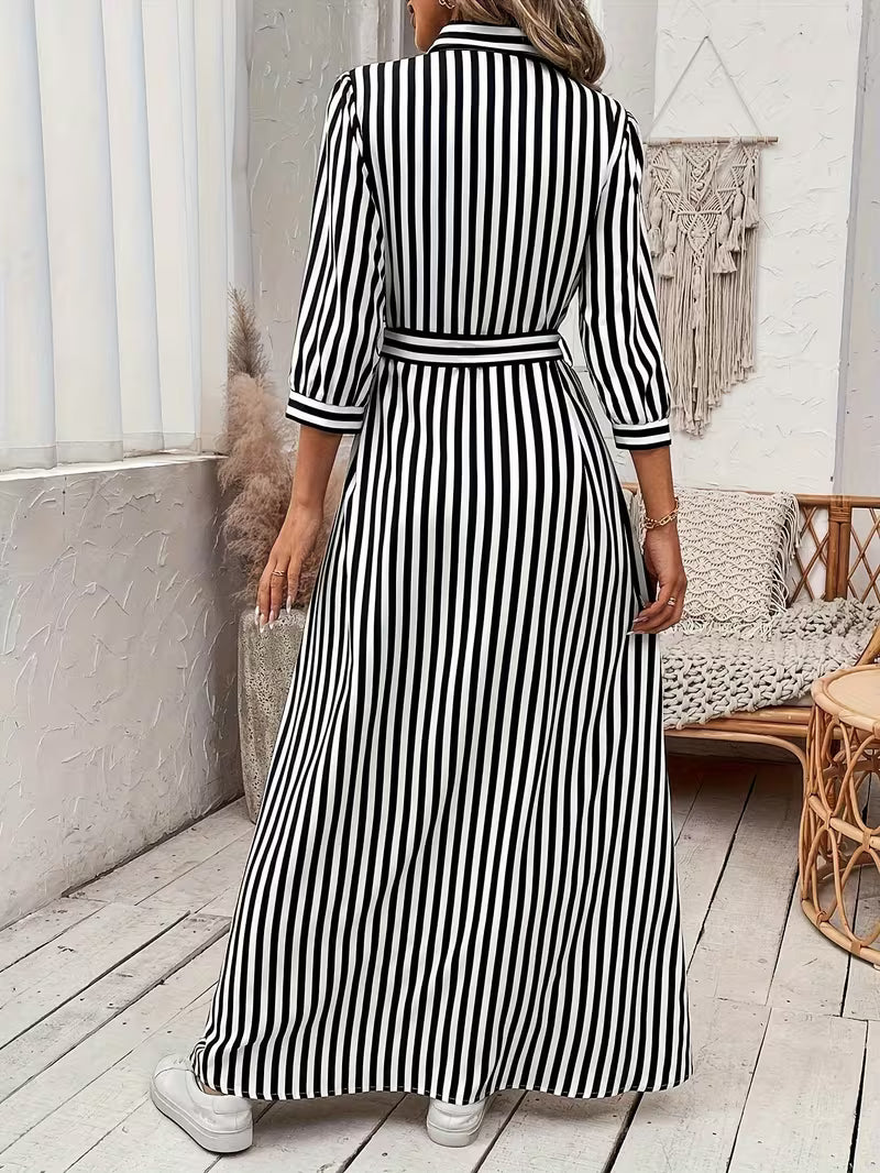 Elle | Chic shirt dress with belt