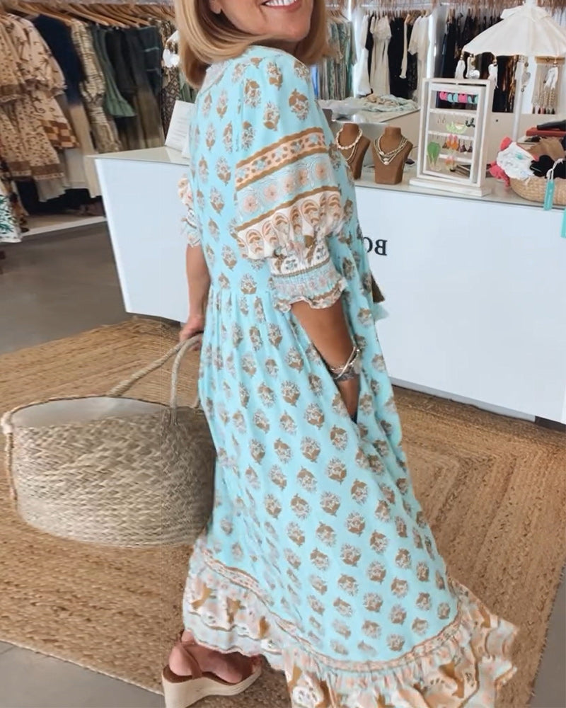 Elle | Flowing bohemian dress