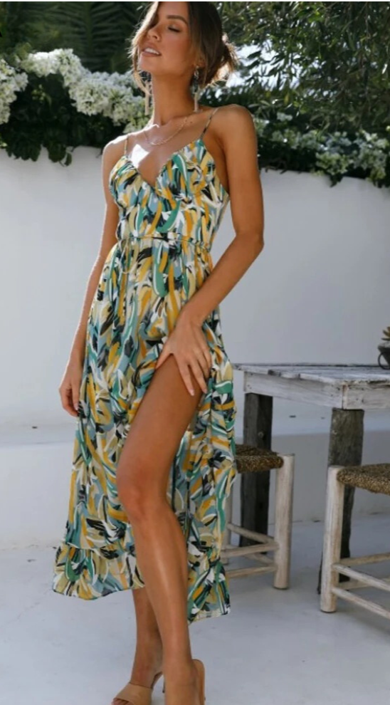 Elle | Colourful summer dress