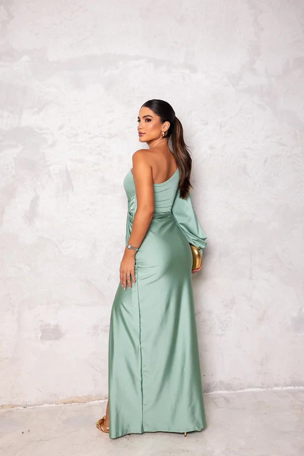 Elle | Satin dress