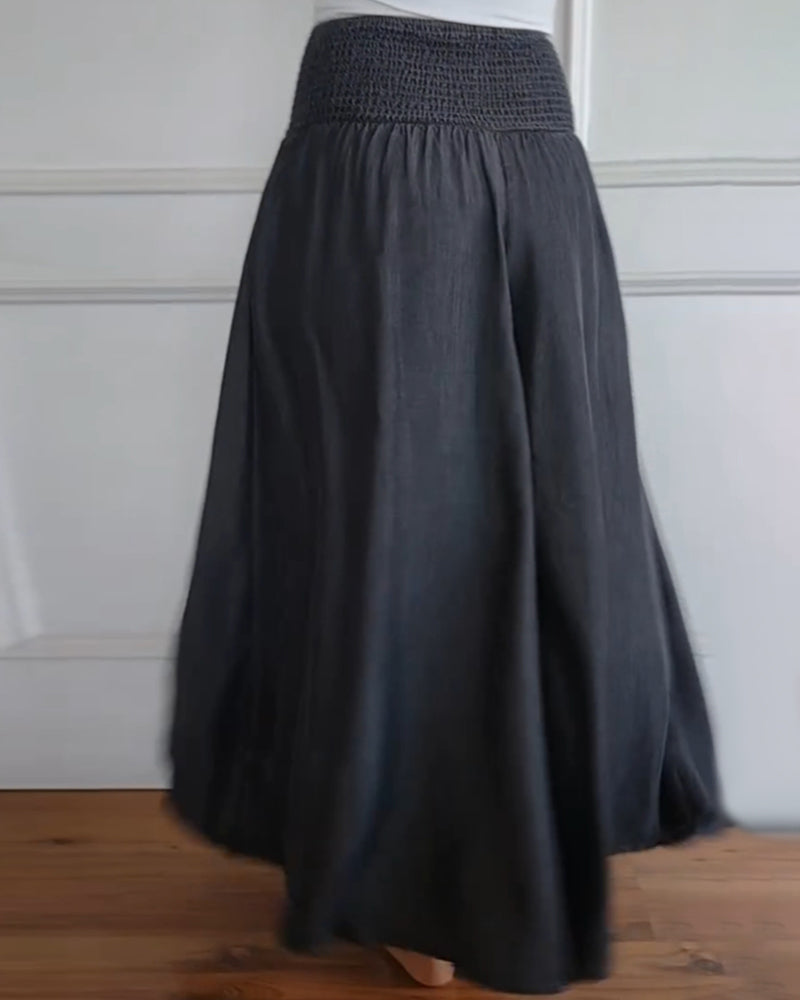 Elle | Trousers with elastic waistband