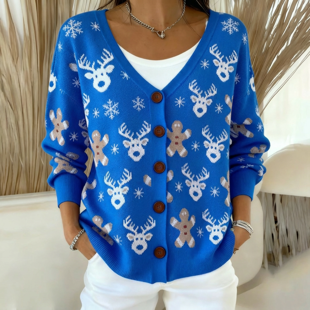 RedNose™ | Reindeer Fair Isle Cardigan