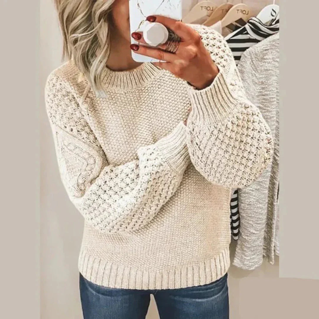 KIKI™ | Knitted Arm Detailed Sweater