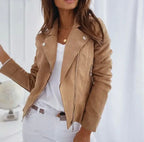 BODIL™ | Stylish Vegan Suede Jacket