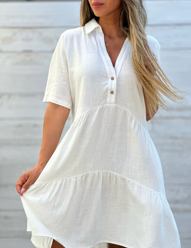 Elle | Casual linen summer dress