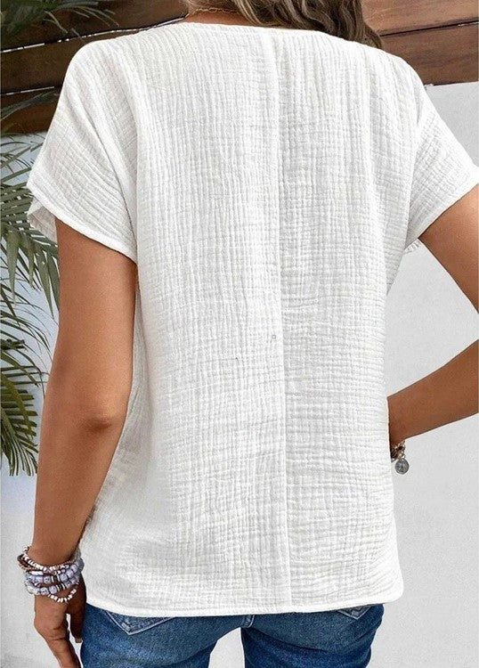 Elle | Blouse in cotton and linen