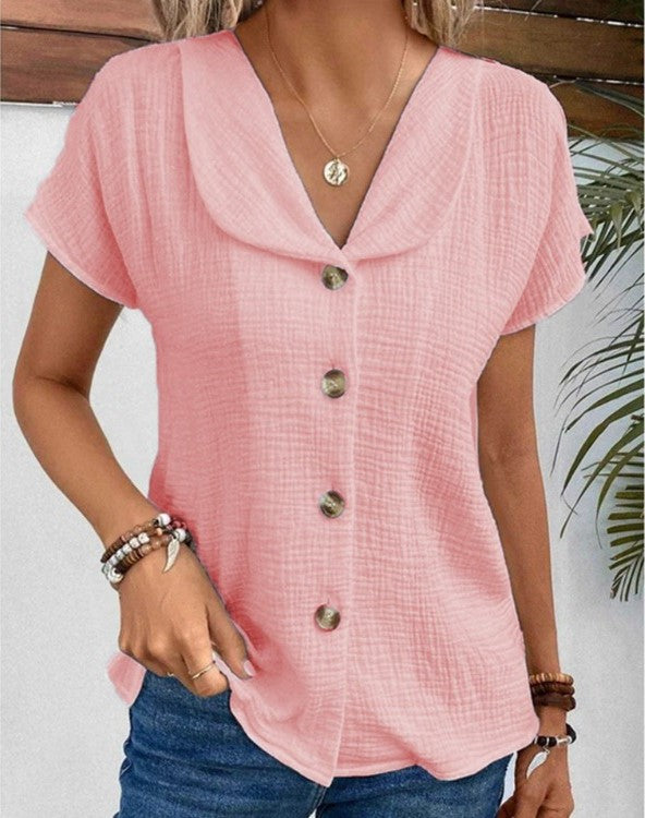 Elle | Blouse in cotton and linen