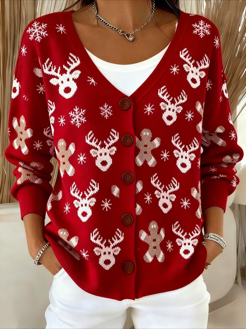 RedNose™ | Reindeer Fair Isle Cardigan