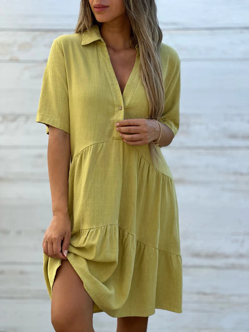 Elle | Casual linen summer dress
