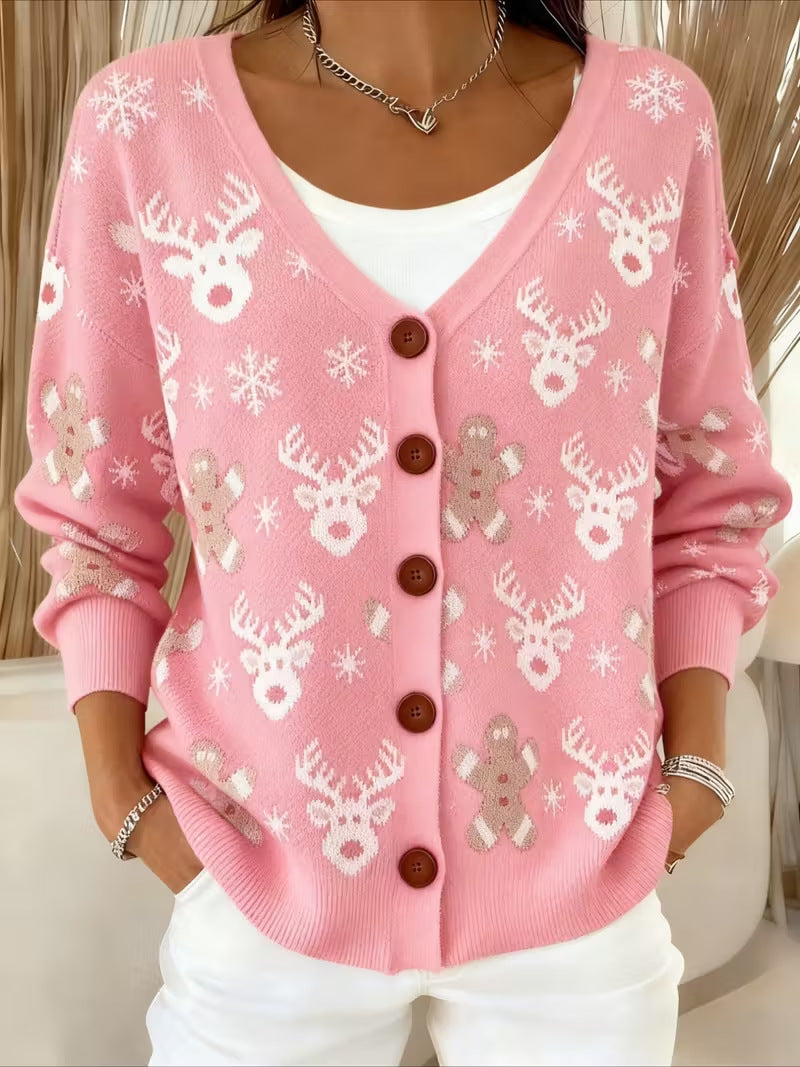 RedNose™ | Reindeer Fair Isle Cardigan