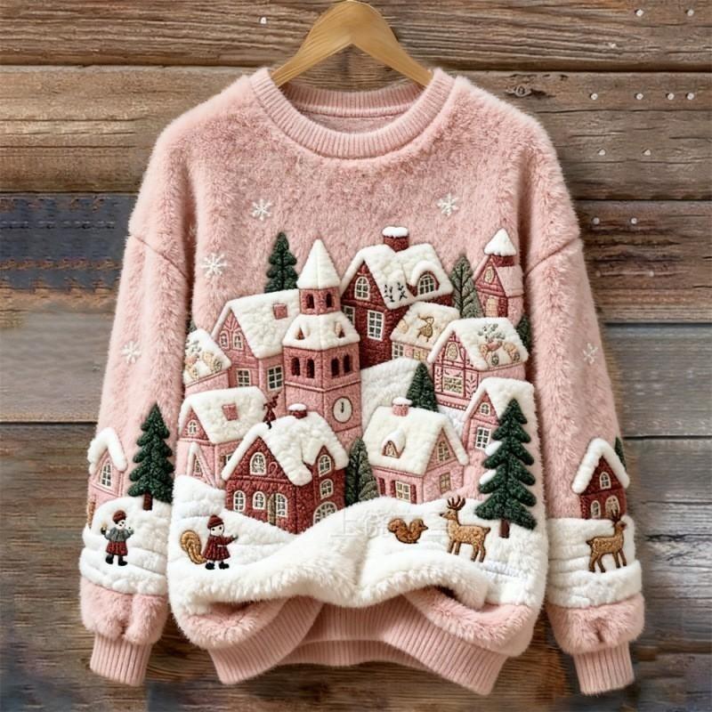 COZY™ | Winter Village Fluffy Christmas Sweater