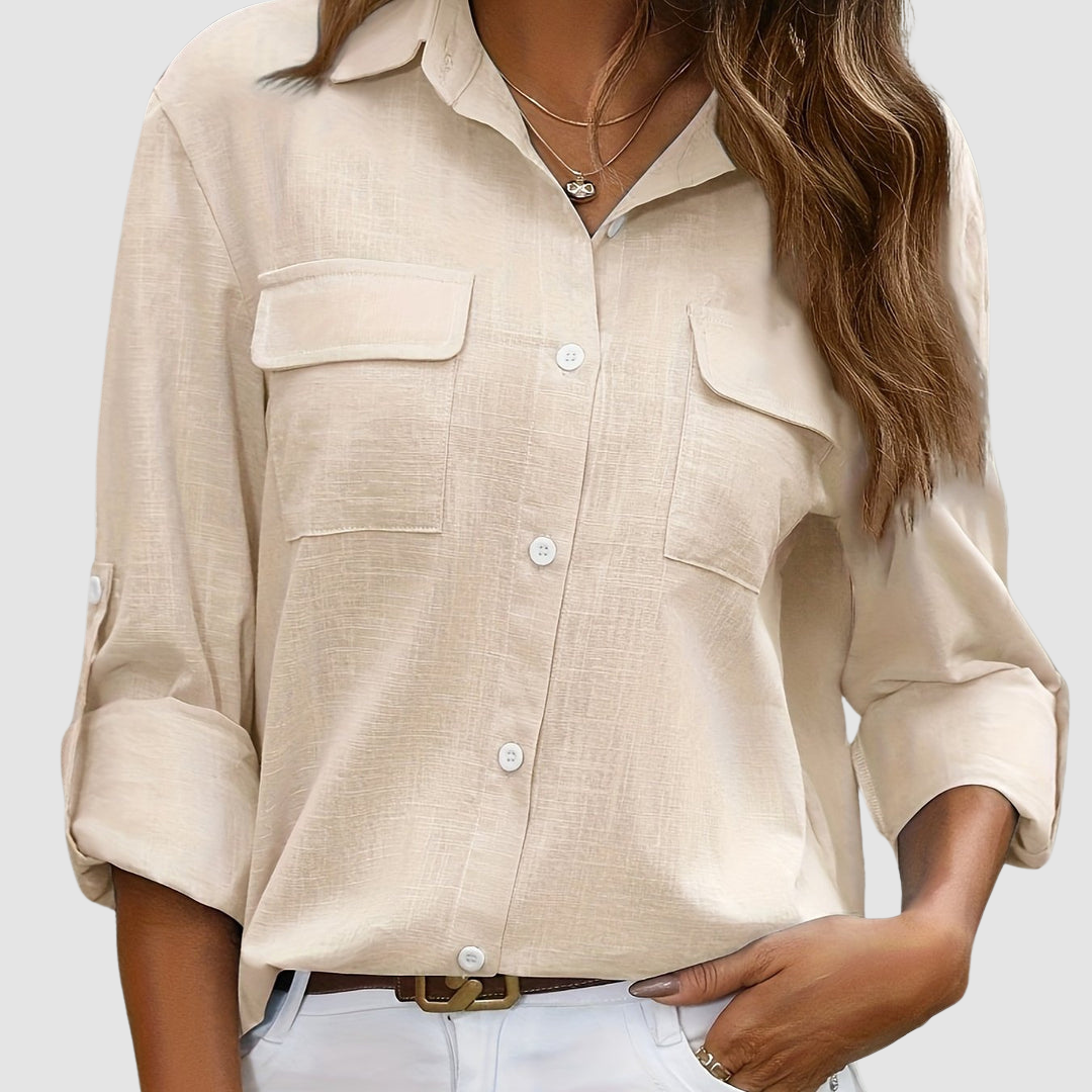 Celest™ Elegant pocket blouse