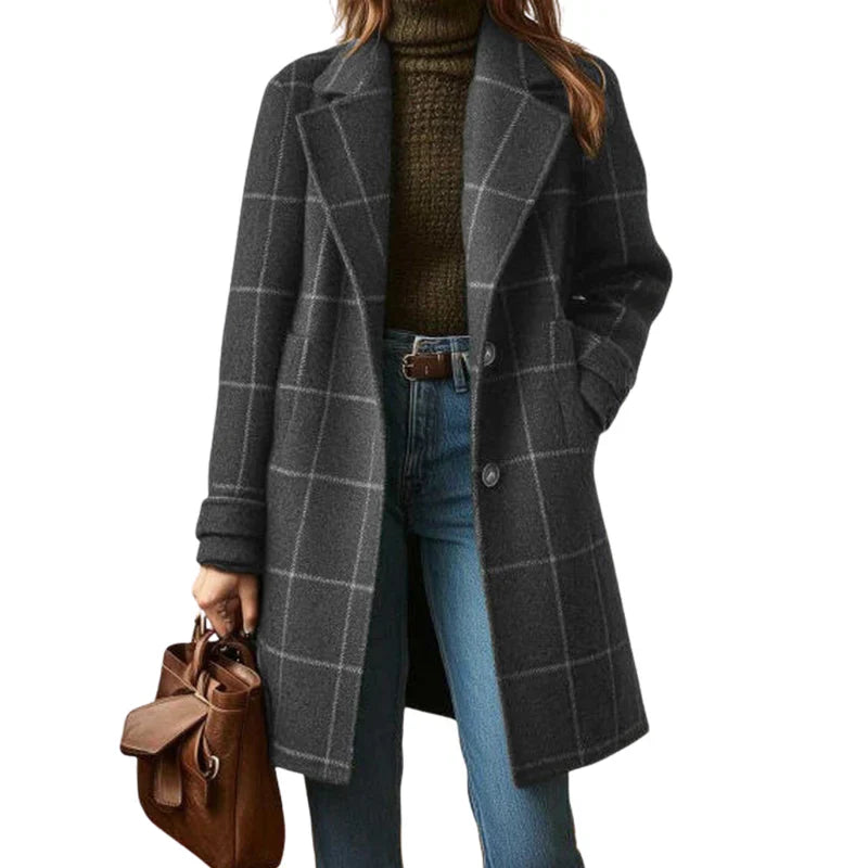 MADELEINE™ | Chic Retro Plaid Coat