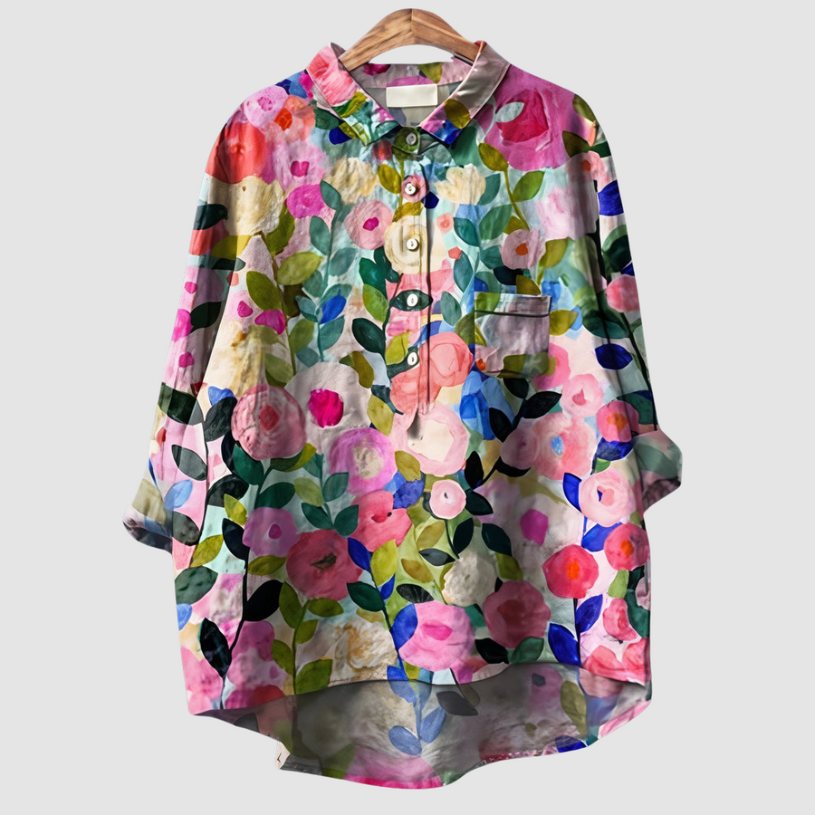 Luna™ Romantic Floral Print Blouse