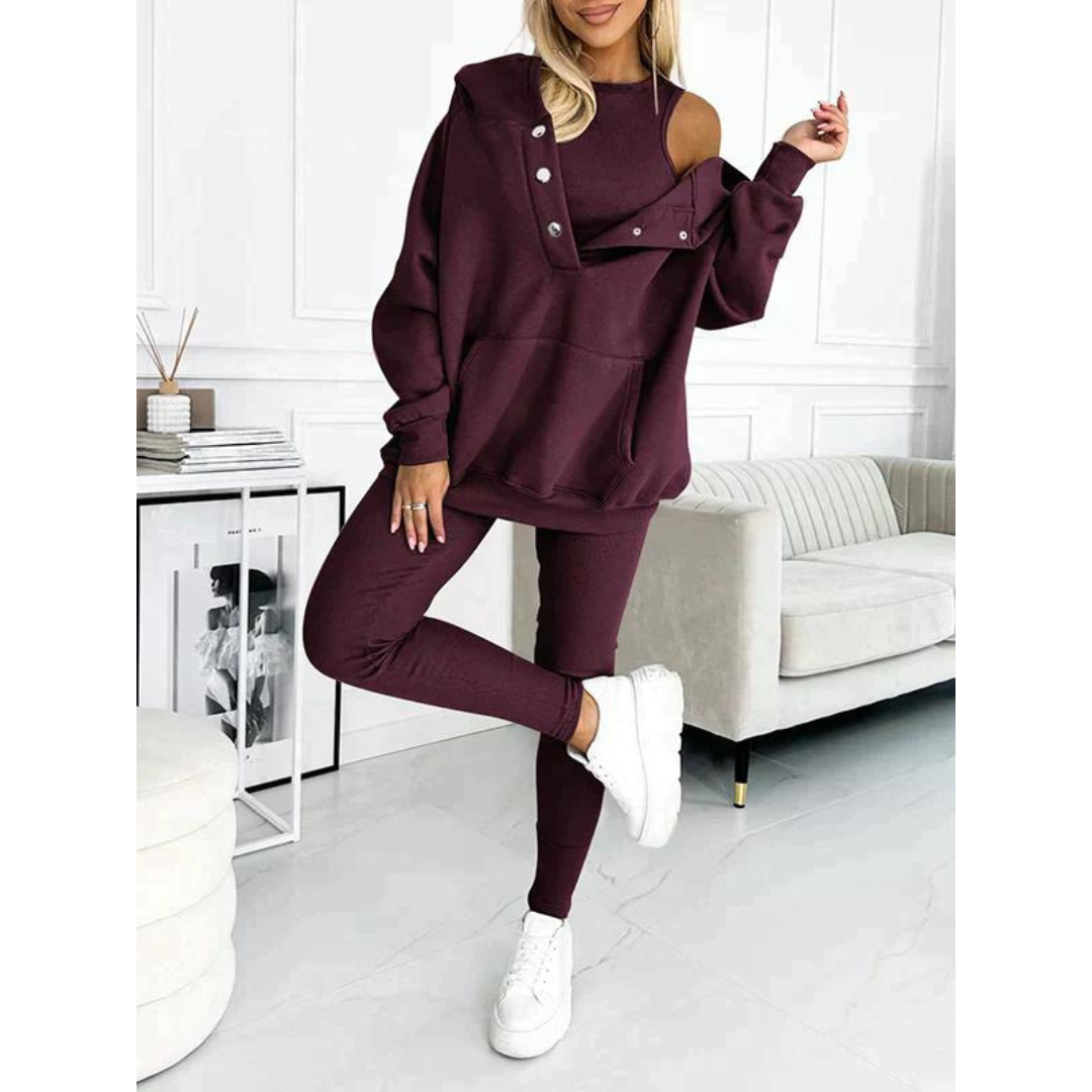 SILLE™ | Comfortable Three-Piece Tracksuit