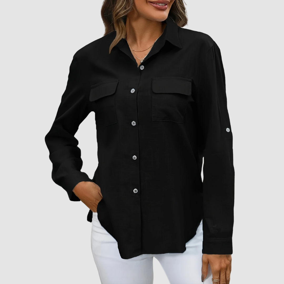 Celest™ Elegant pocket blouse