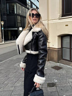 LIV™ | Cropped Shearling coat