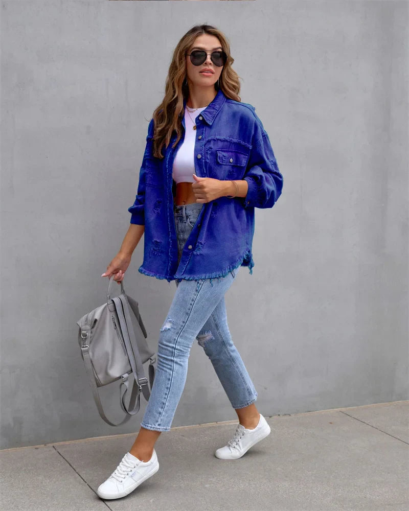 EMELIA™  | Denim Jacket in Beautiful Colors