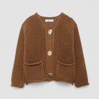 ROXY™ | Gold-Button Knitted Cardigan